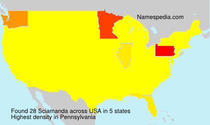 Surname Sciamanda in USA Surname Sciamanda in USA