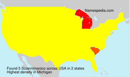 Surname Sciannimanico in USA Surname Sciannimanico in USA