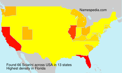 Surname Sciarini in USA Surname Sciarini in USA