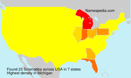 Surname Sciarrabba in USA Surname Sciarrabba in USA
