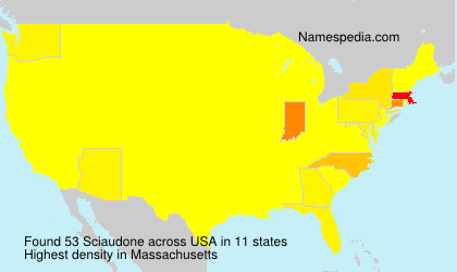 Surname Sciaudone in USA Surname Sciaudone in USA