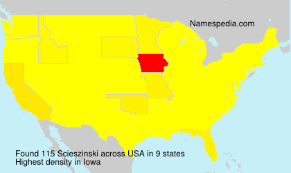 Surname Scieszinski in USA Surname Scieszinski in USA