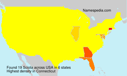 Surname Sciota in USA Surname Sciota in USA