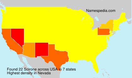 Surname Scirone in USA Surname Scirone in USA