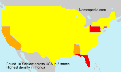 Surname Scislaw in USA Surname Scislaw in USA