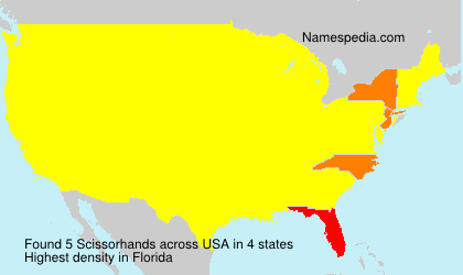 Surname Scissorhands in USA Surname Scissorhands in USA
