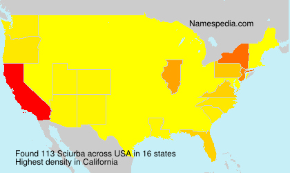 Surname Sciurba in USA Surname Sciurba in USA