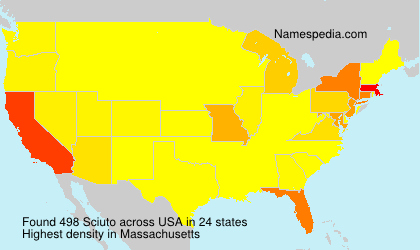 Surname Sciuto in USA Surname Sciuto in USA