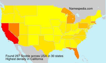 Surname Scoble in USA Surname Scoble in USA