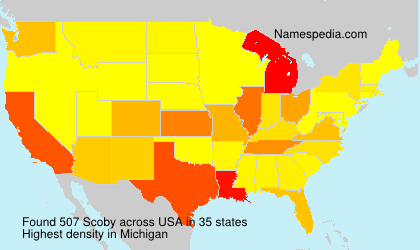 Surname Scoby in USA Surname Scoby in USA