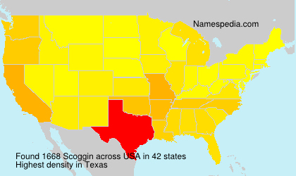 Surname Scoggin in USA Surname Scoggin in USA