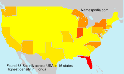 Surname Scolnik in USA Surname Scolnik in USA