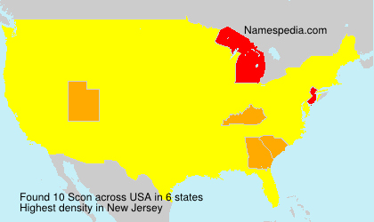 Surname Scon in USA Surname Scon in USA