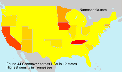 Surname Scoonover in USA Surname Scoonover in USA