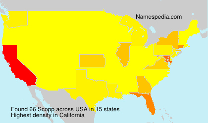 Surname Scopp in USA Surname Scopp in USA