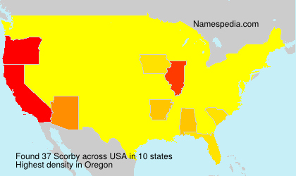 Surname Scorby in USA Surname Scorby in USA