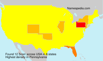 Surname Scorr in USA
