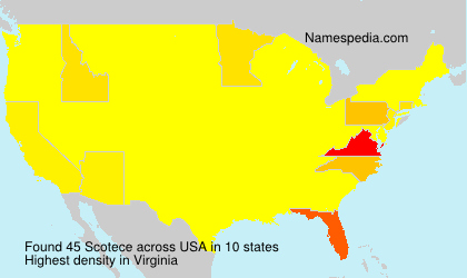 Surname Scotece in USA Surname Scotece in USA