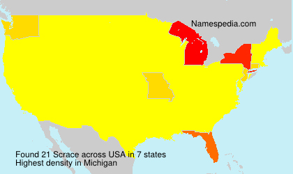 Surname Scrace in USA Surname Scrace in USA