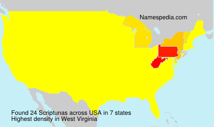 Surname Scriptunas in USA Surname Scriptunas in USA