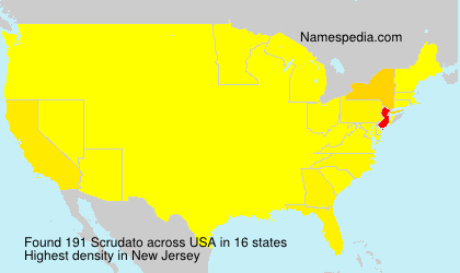 Surname Scrudato in USA Surname Scrudato in USA