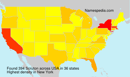 Surname Scruton in USA Surname Scruton in USA