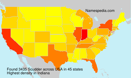 Surname Scudder in USA Surname Scudder in USA
