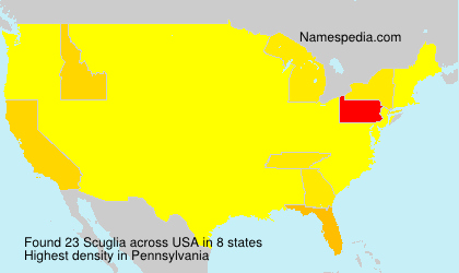 Surname Scuglia in USA Surname Scuglia in USA