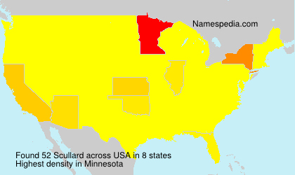 Surname Scullard in USA Surname Scullard in USA