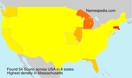 Surname Scurio in USA