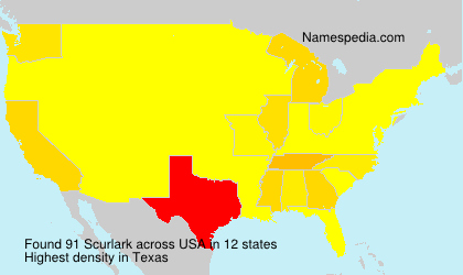 Surname Scurlark in USA Surname Scurlark in USA
