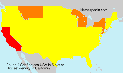 Surname Sdaf in USA