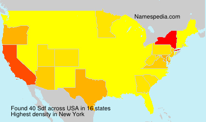 Surname Sdf in USA