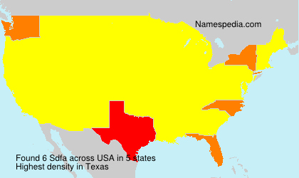 Surname Sdfa in USA