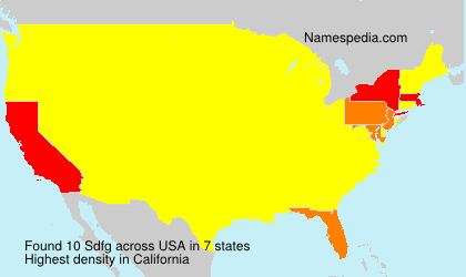 Surname Sdfg in USA Surname Sdfg in USA