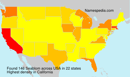 Surname Seablom in USA Surname Seablom in USA