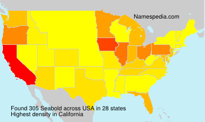 Surname Seabold in USA Surname Seabold in USA