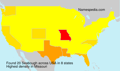 Surname Seabough in USA Surname Seabough in USA