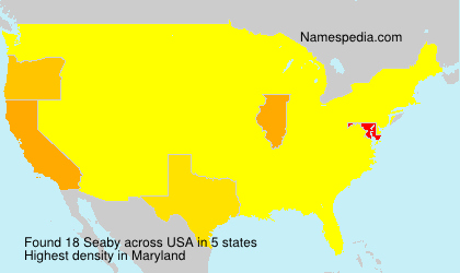 Surname Seaby in USA Surname Seaby in USA