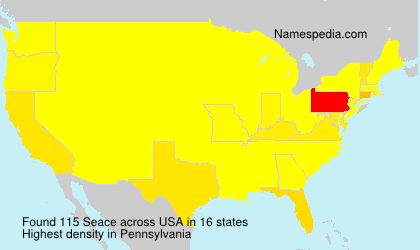 Surname Seace in USA Surname Seace in USA