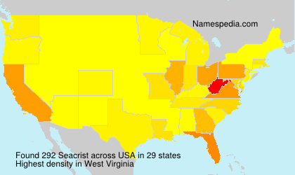 Surname Seacrist in USA Surname Seacrist in USA