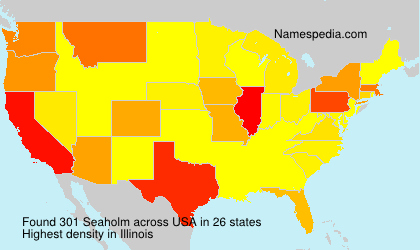 Surname Seaholm in USA Surname Seaholm in USA