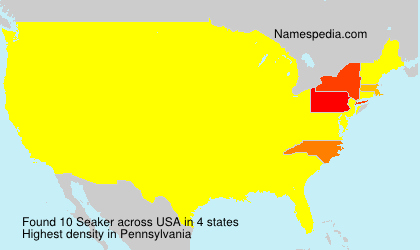 Surname Seaker in USA Surname Seaker in USA