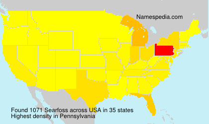 Surname Searfoss in USA Surname Searfoss in USA
