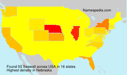 Surname Seawall in USA Surname Seawall in USA