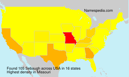 Surname Sebaugh in USA Surname Sebaugh in USA