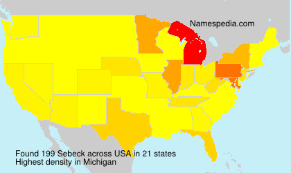 Surname Sebeck in USA Surname Sebeck in USA