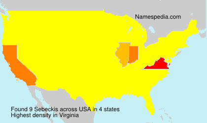 Surname Sebeckis in USA Surname Sebeckis in USA