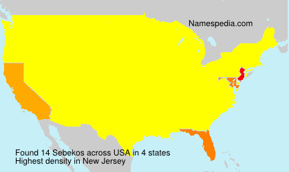 Surname Sebekos in USA Surname Sebekos in USA