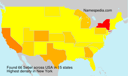 Surname Sebel in USA Surname Sebel in USA